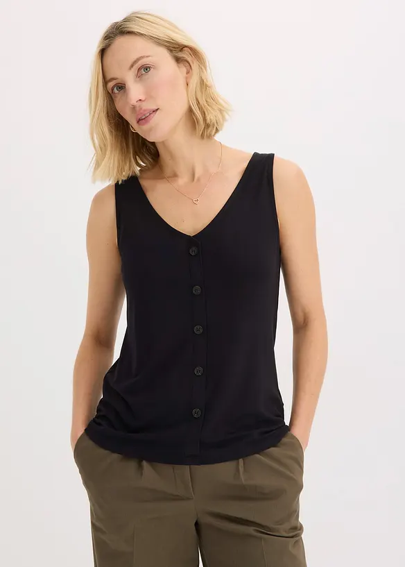 Top con bottoni, bonprix
