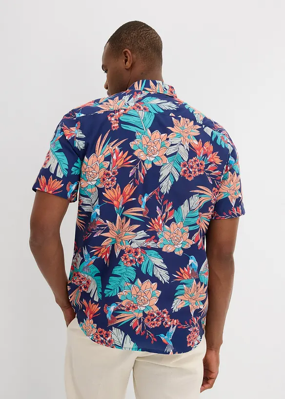Camicia a maniche corte in viscosa, bonprix