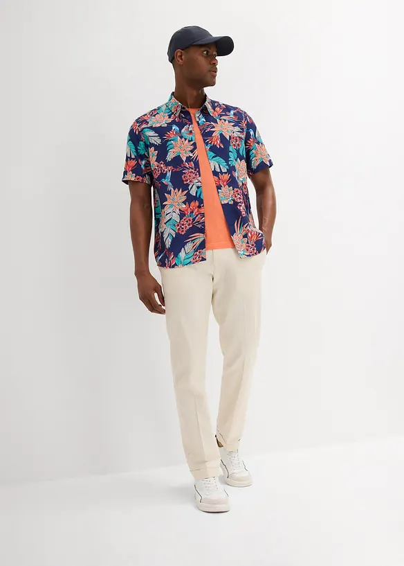 Camicia a maniche corte in viscosa, bonprix