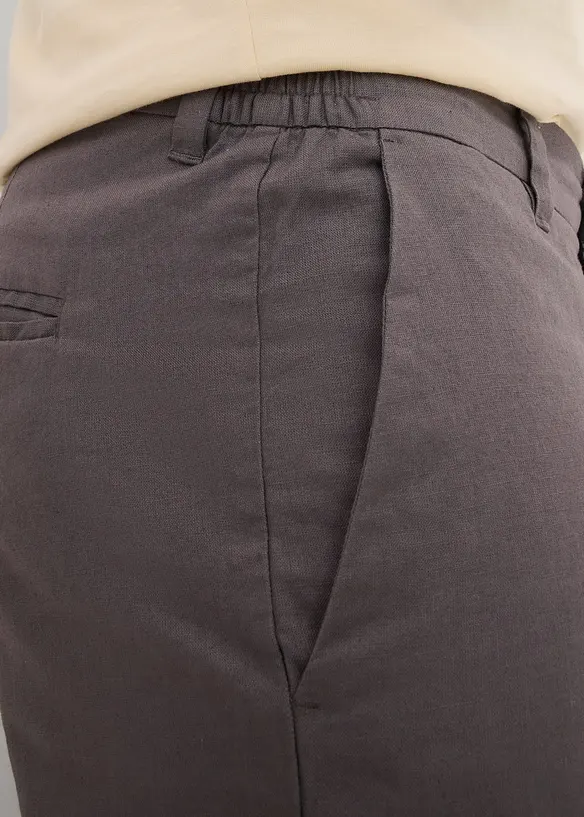 Bermuda chino con lino, regular fit, bonprix