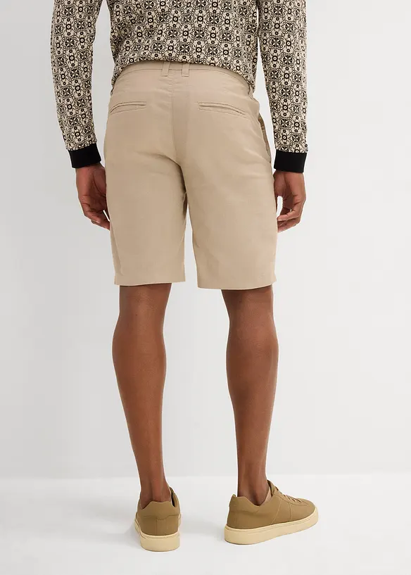 Bermuda chino con lino, regular fit, bonprix