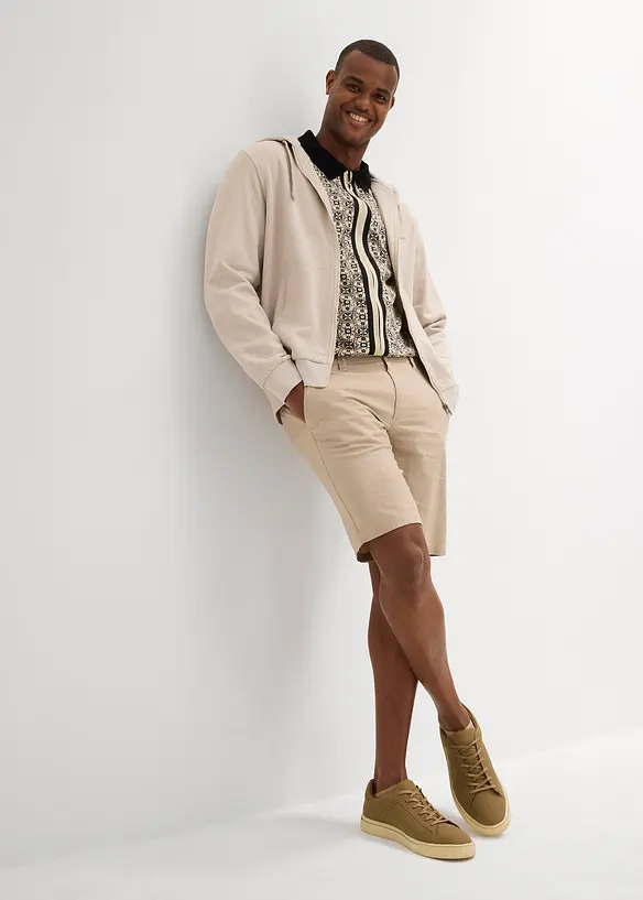 Bermuda chino con lino, regular fit, bonprix