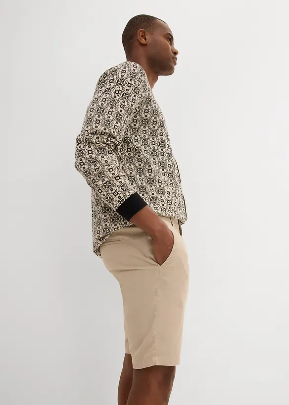 Bermuda chino con lino, regular fit, bonprix