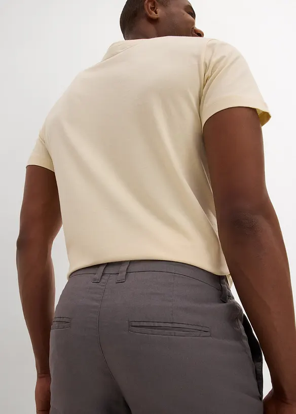 Bermuda chino con lino, regular fit, bonprix