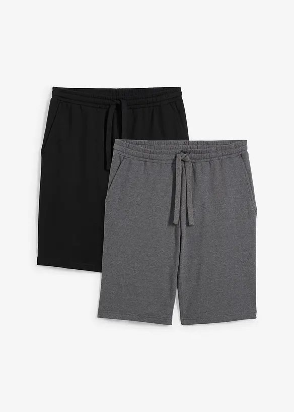 Bermuda in felpa (pacco da 2), bonprix