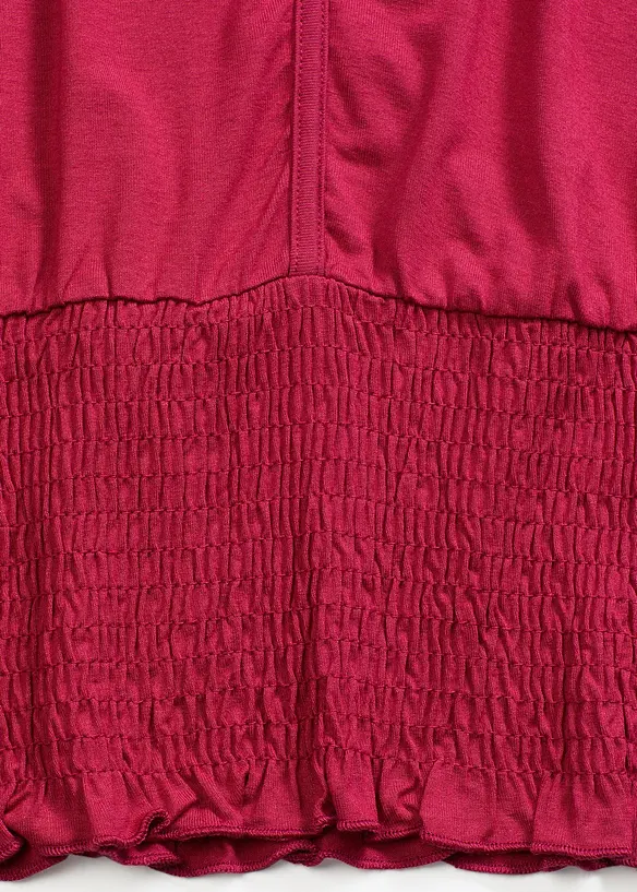 Maglia con fondo smock, bonprix