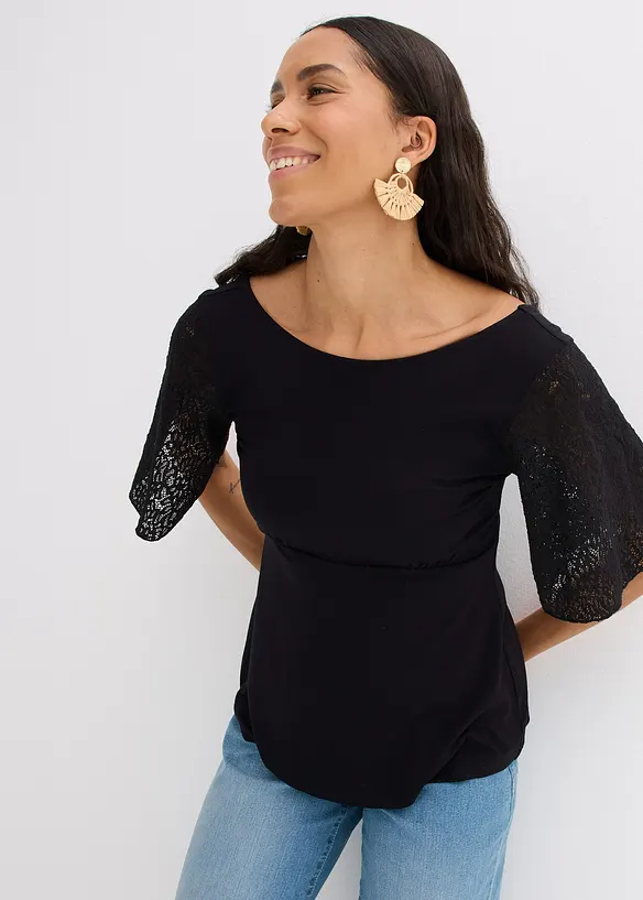 Maglie con maniche in pizzo, bonprix
