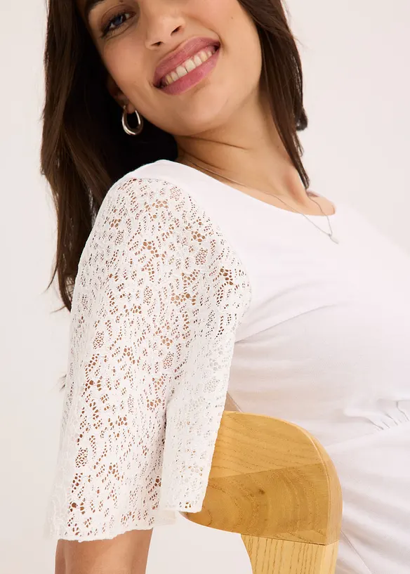 Maglie con maniche in pizzo, bonprix