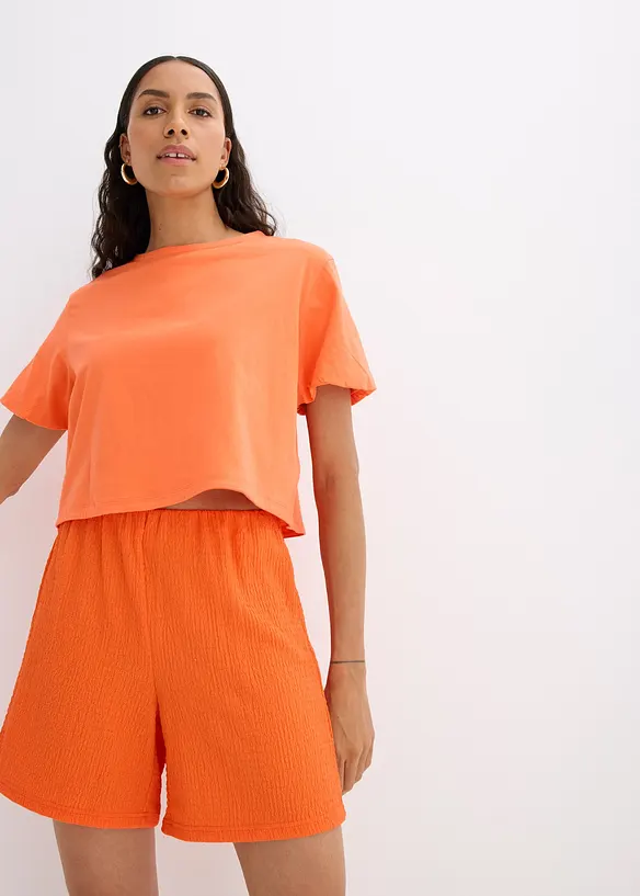 Shorts in jersey di crêpe leggero, bonprix