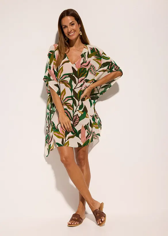 Tunica copricostume in chiffon, bonprix