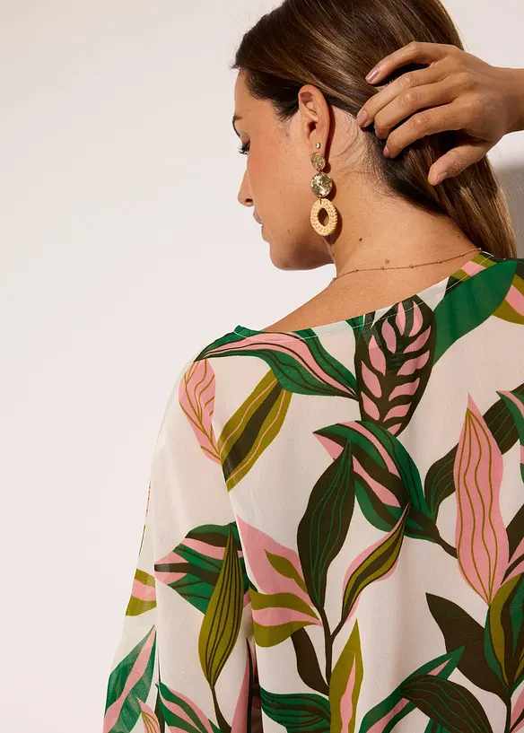Tunica copricostume in chiffon, bonprix