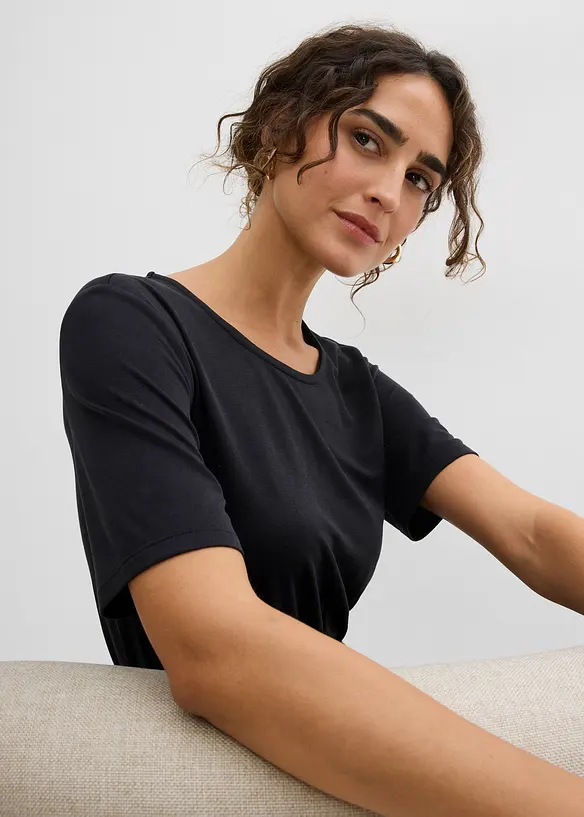 Abito in morbido jersey misto viscosa, bonprix