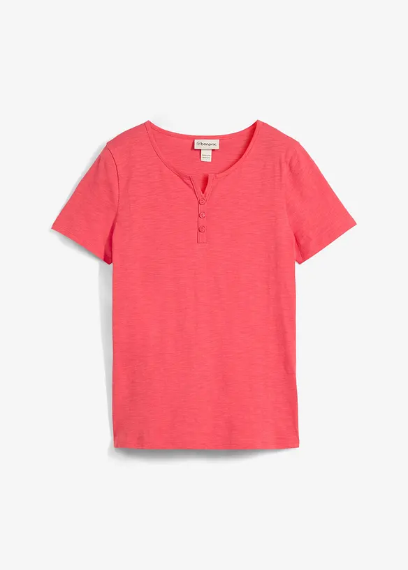 Maglia serafino in puro cotone biologico, bonprix