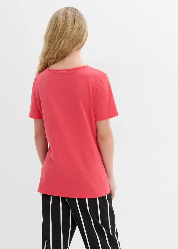 Maglia serafino in puro cotone biologico, bonprix