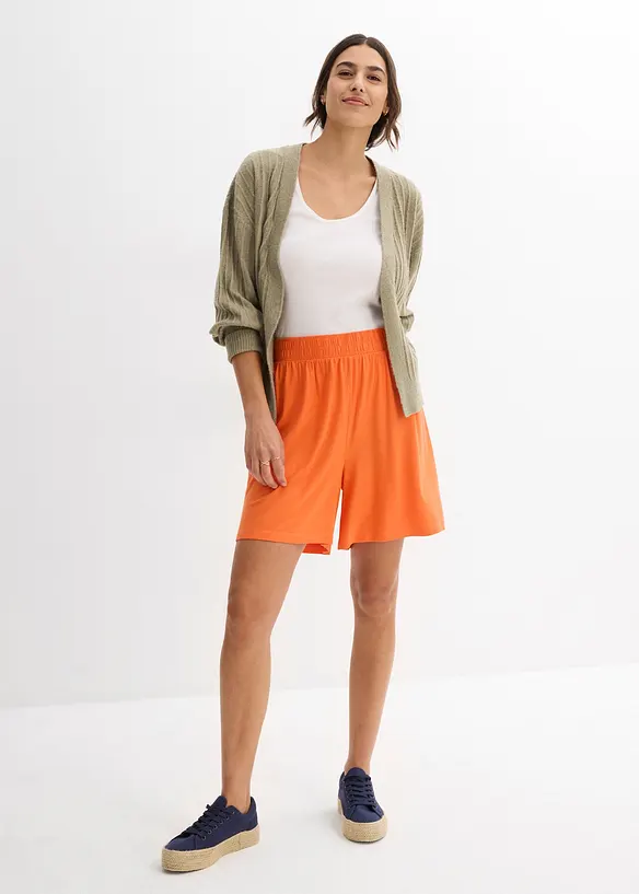 Shorts con elastico in vita in morbido misto viscosa, bonprix