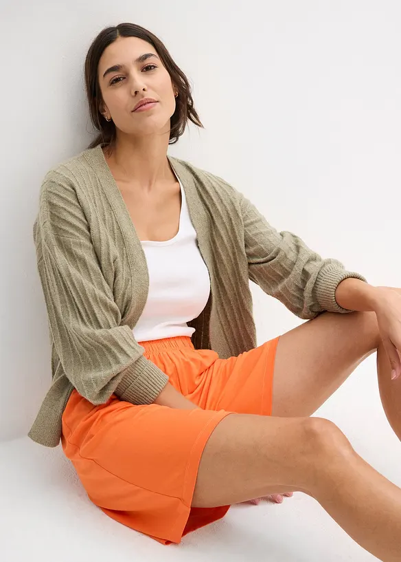 Shorts con elastico in vita in morbido misto viscosa, bonprix