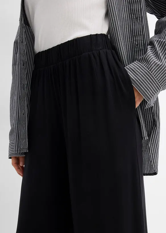 Pantaloni culotte in viscosa fluente, bonprix