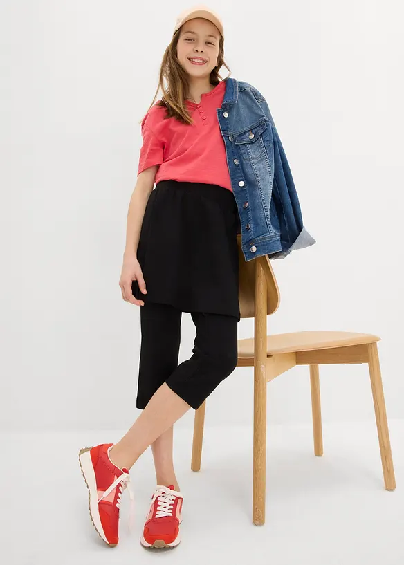 Leggings a pinocchietto con gonna integrata, bonprix