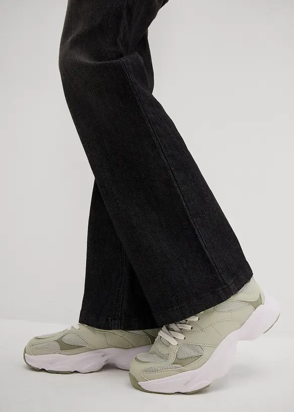 Jeggings flared, vita media, bonprix