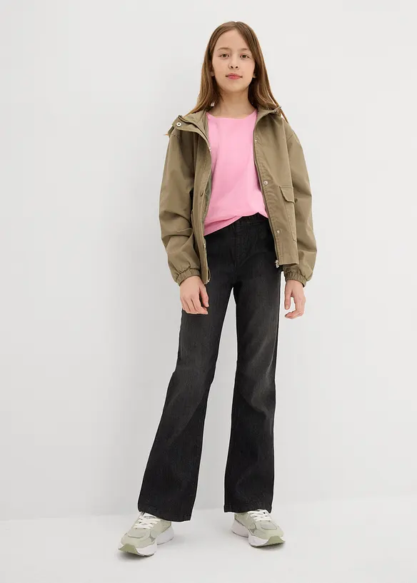 Jeggings flared, vita media, bonprix