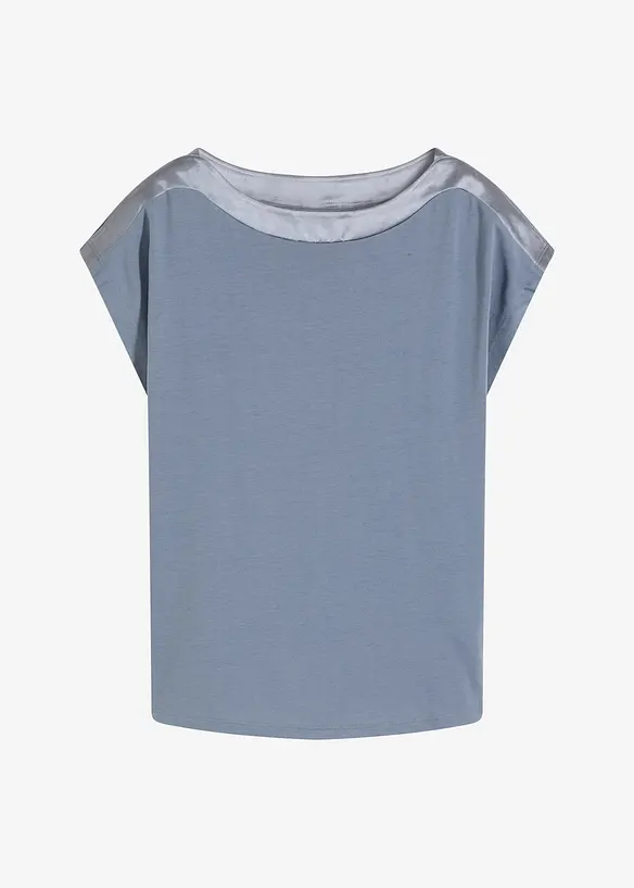 Maglia con dettaglio in satin, bonprix