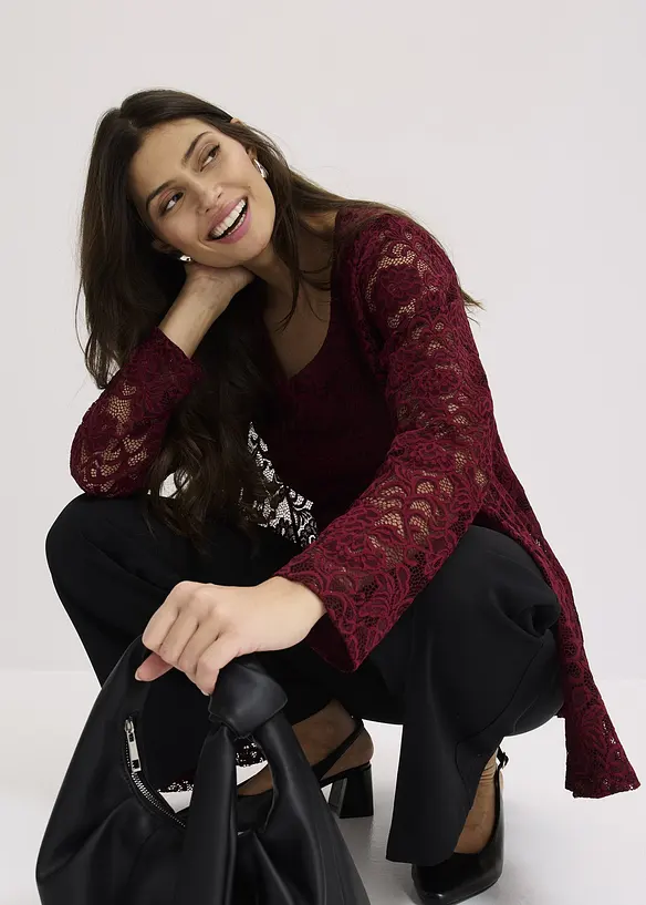 Cardigan in pizzo, bonprix