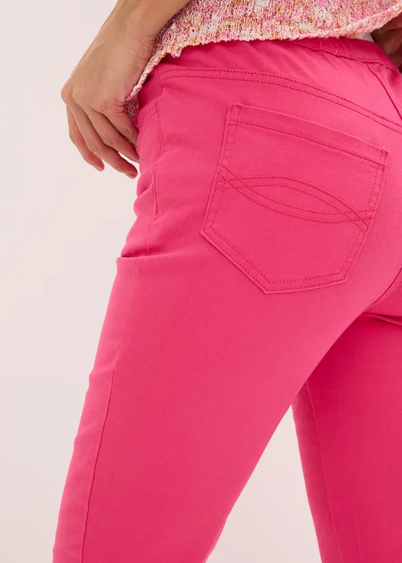 Pantaloni cropped elasticizzati, bonprix