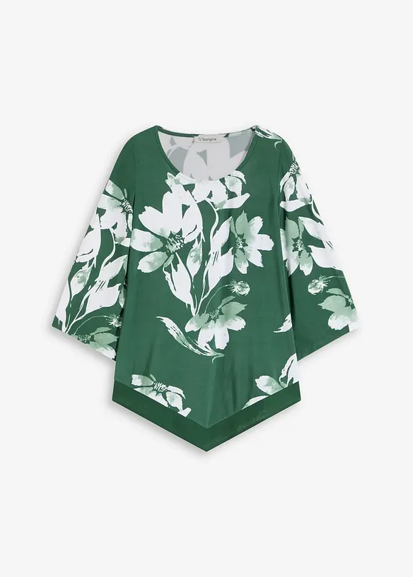 Maglia lunga in fantasia floreale, bonprix