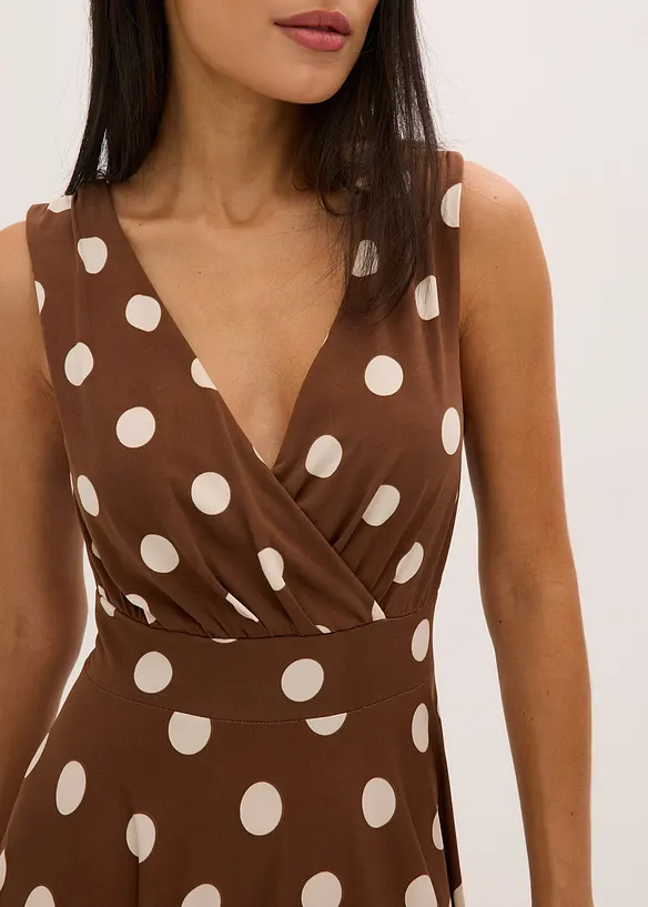 Abito in maglina a pois, bonprix