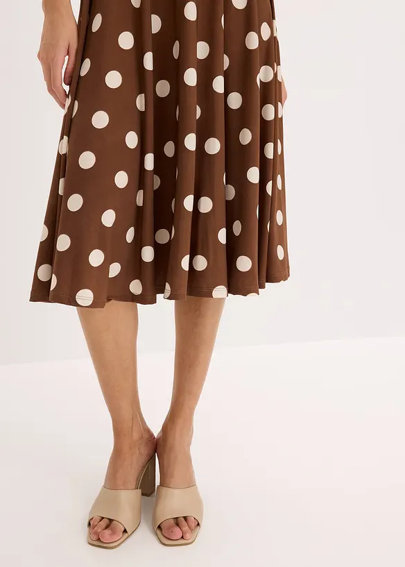 Abito in maglina a pois, bonprix