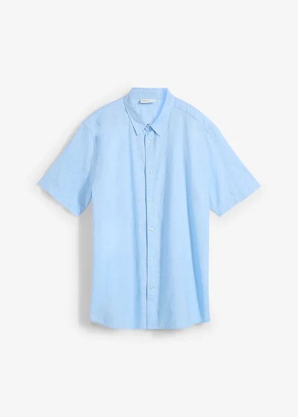 Camicia a maniche corte in fresco misto lino, bonprix