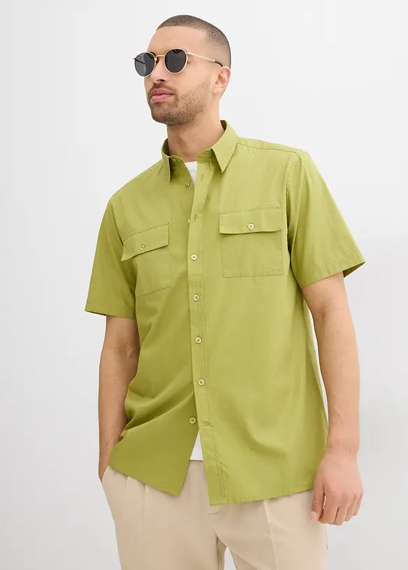 Camicia a maniche corte in puro cotone, bonprix