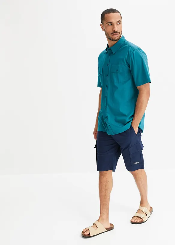 Camicia a maniche corte in puro cotone, bonprix