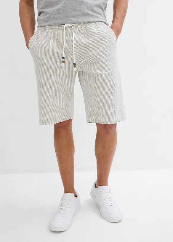 Bermuda in misto lino, regular fit, bonprix