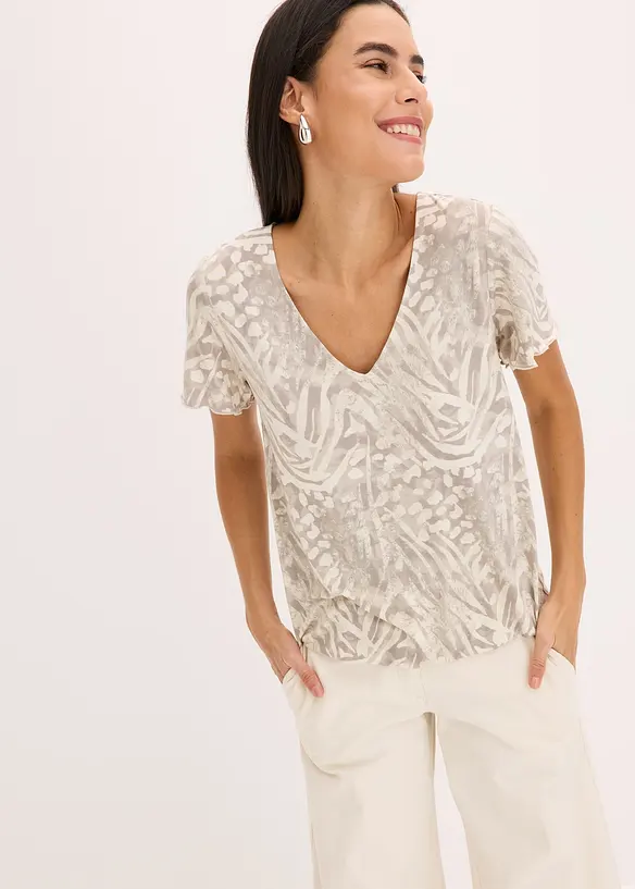 Maglia con fondo elasticizzato, bonprix