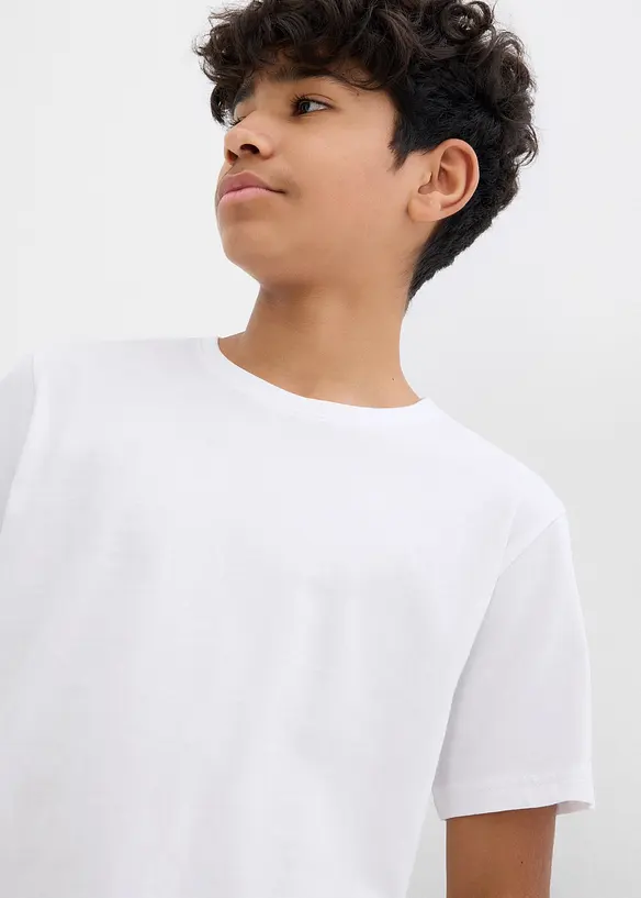 T-shirt in puro cotone (pacco da 5), bonprix