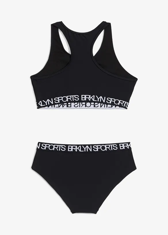 Bikini sportivo con spalline olimpioniche (set 2 pezzi), bonprix