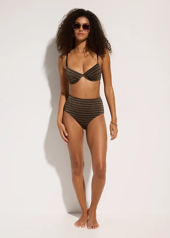 Bikini glitterato con ferretto (set 2 pezzi), bonprix