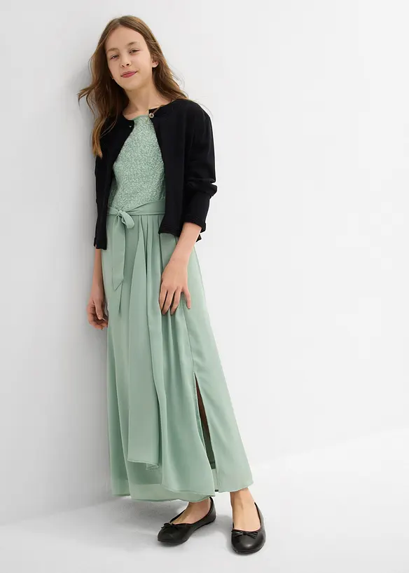 Abito lungo con paillettes, bonprix