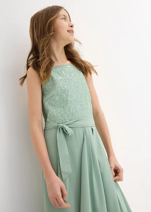 Abito lungo con paillettes, bonprix