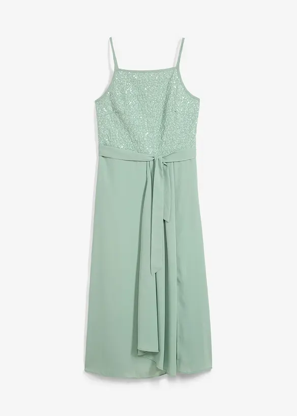 Abito lungo con paillettes, bonprix