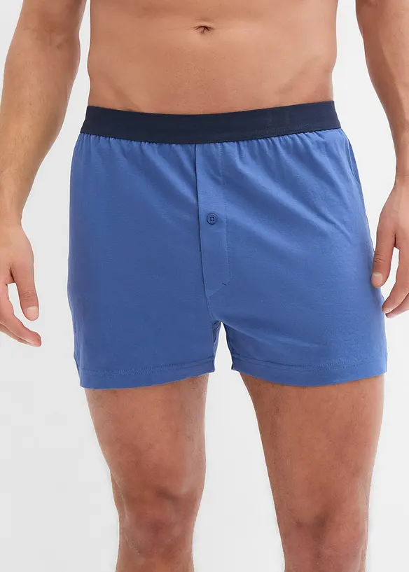 Boxer larghi in jersey di cotone (pacco da 4), bonprix