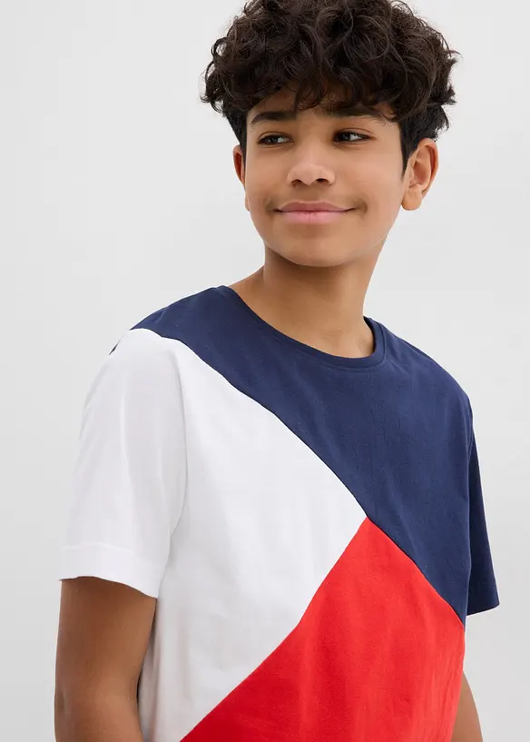 T-shirt e bermuda in felpa di puro cotone (set 2 pezzi), bonprix