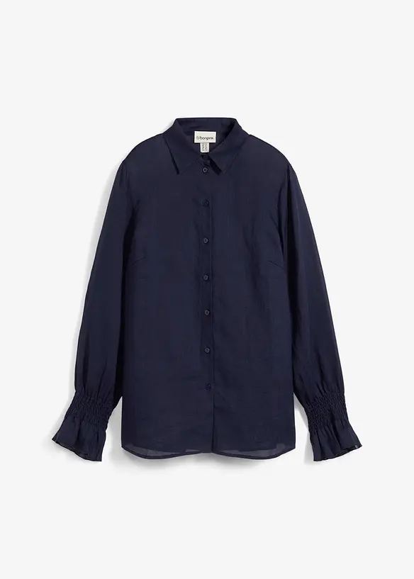 Camicia larga in ramiè, bonprix