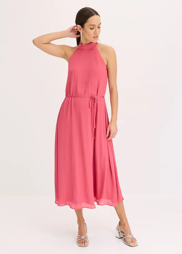 Abito midi con scollo all'americana, bonprix
