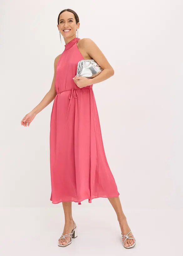 Abito midi con scollo all'americana, bonprix