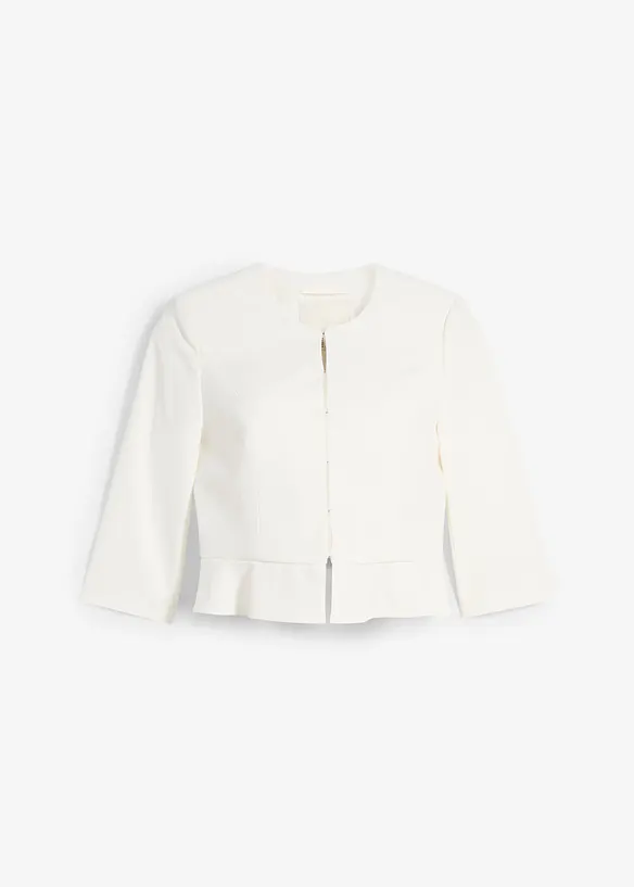 Blazer prémaman corto in satin, bonprix