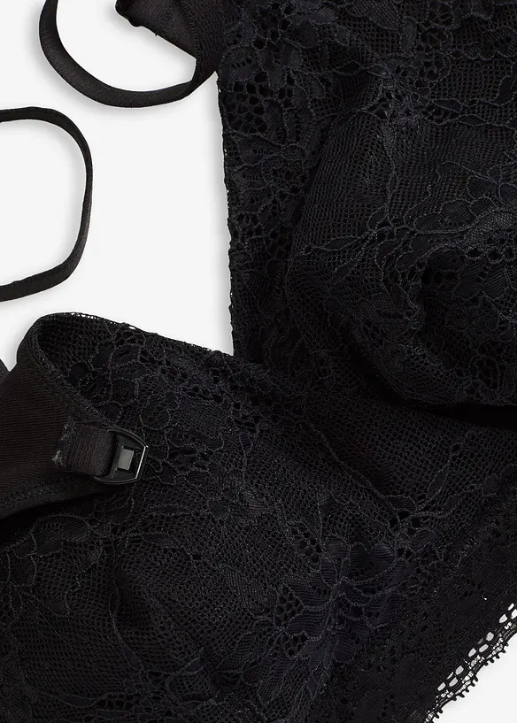Reggiseno allattamento senza ferretto con cotone biologico e pizzo, bonprix