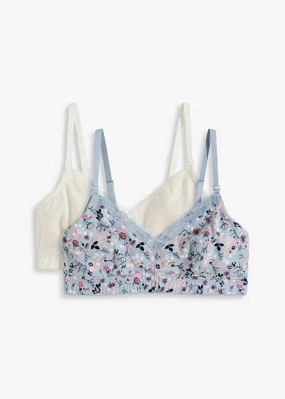 Reggiseno allattamento senza ferretto con cotone biologico (pacco da 2), bonprix