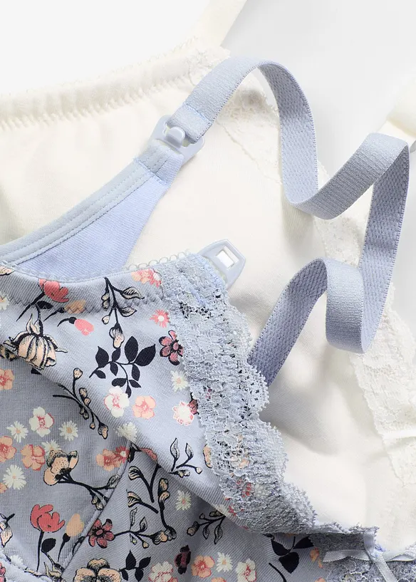 Reggiseno allattamento senza ferretto con cotone biologico (pacco da 2), bonprix